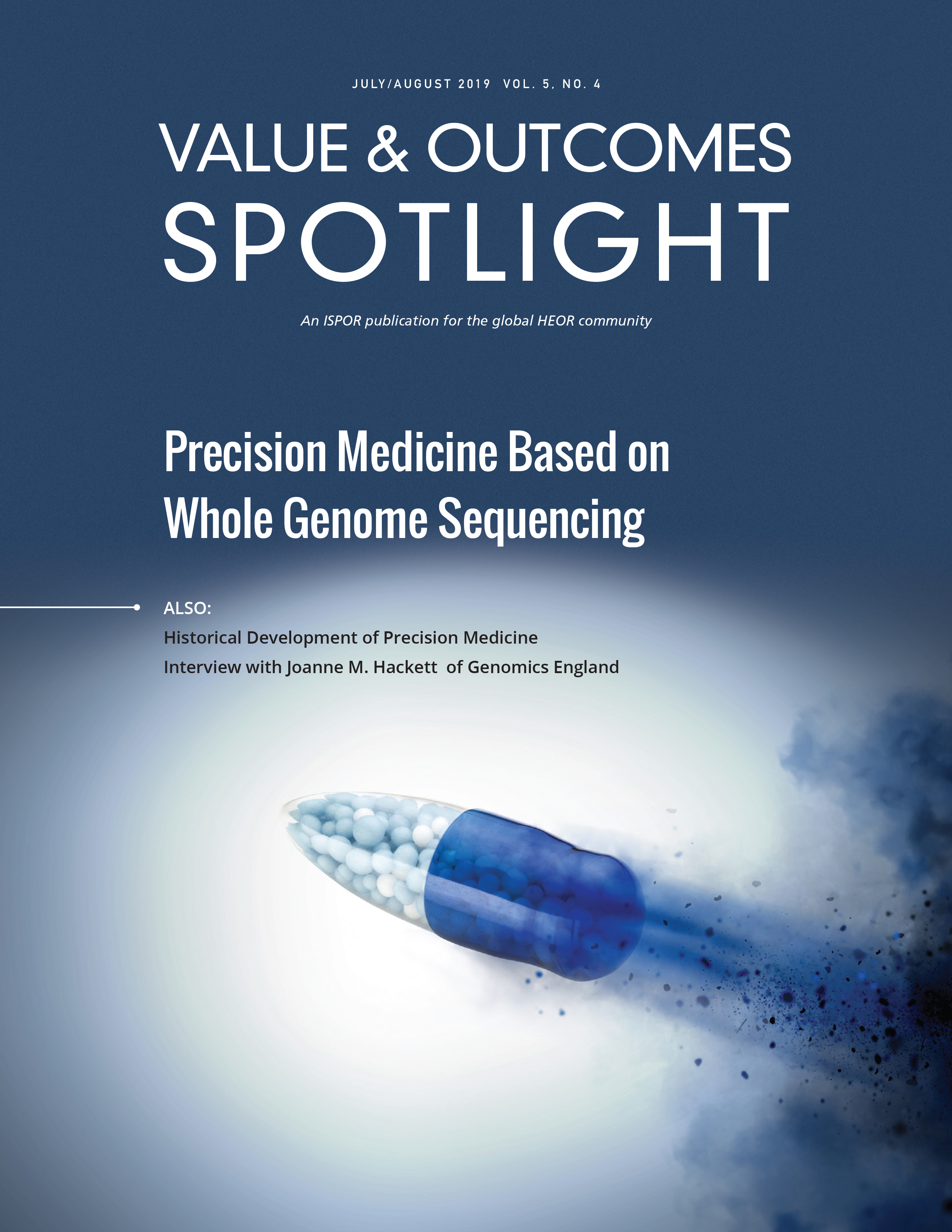 Value & Outcomes July/August 2019 Cover - Precision Medicine Based On Whole Genome Sequencing